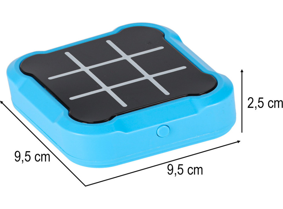 Herní konzole 4v1 Piškvorky - modrá