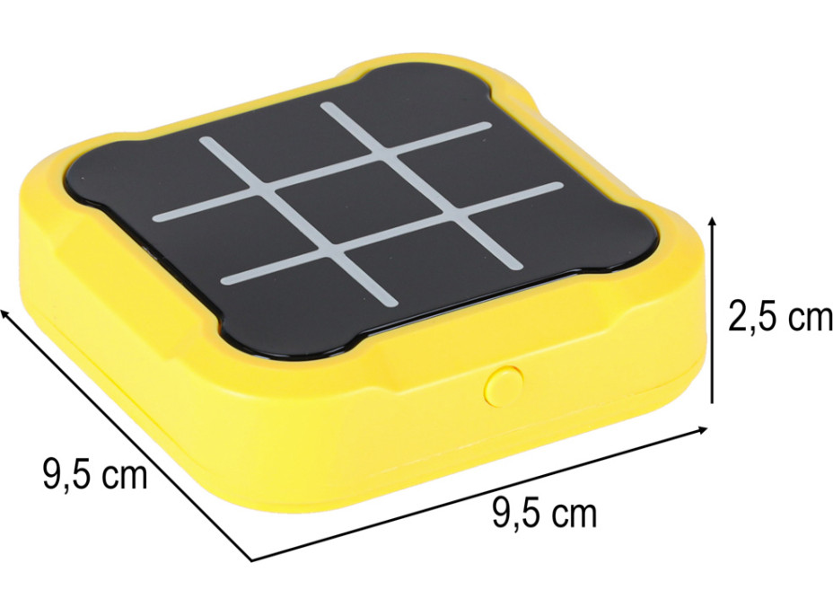 Herní konzole 4v1 Piškvorky - žlutá