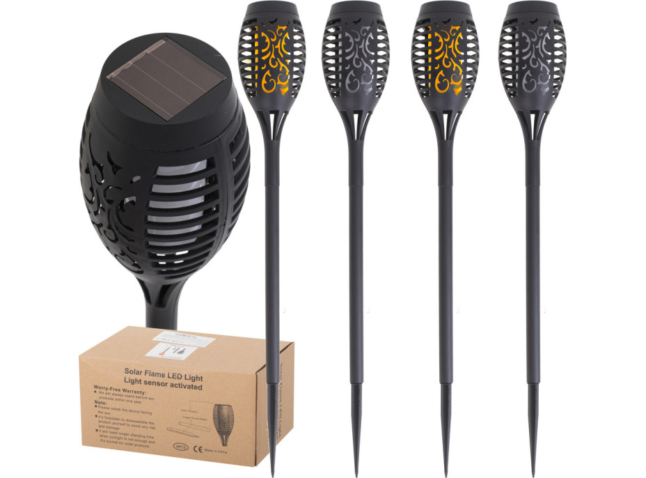 Solární zahradní svítilny 12LED 4ks