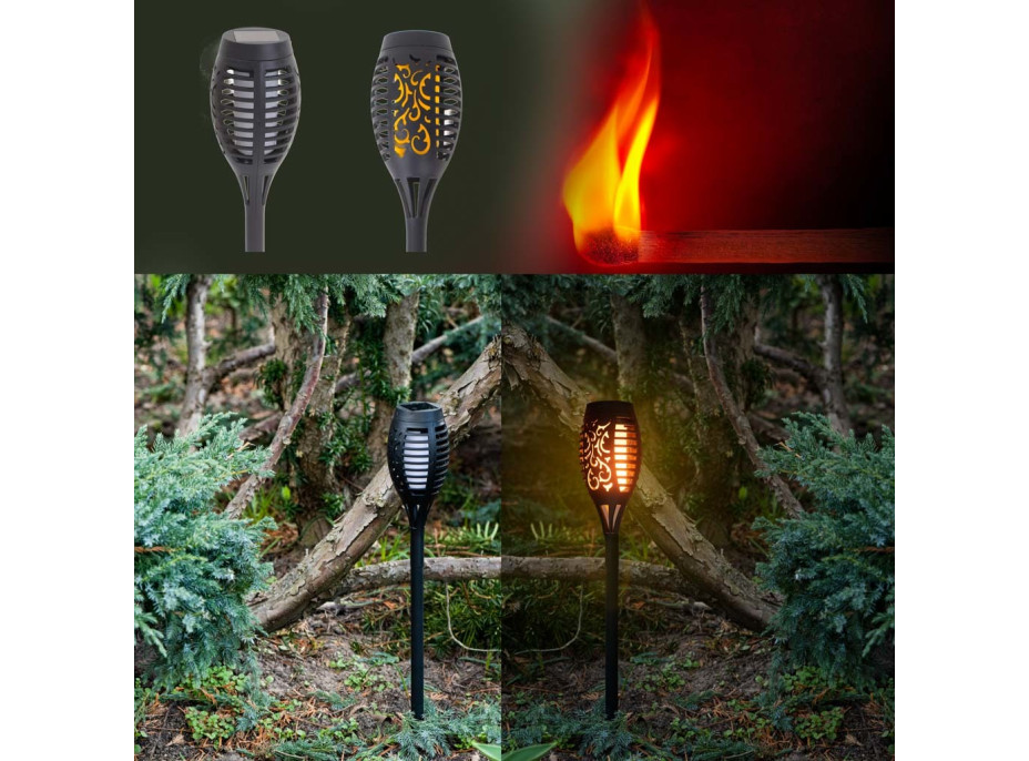 Solární zahradní svítilny 12LED 4ks