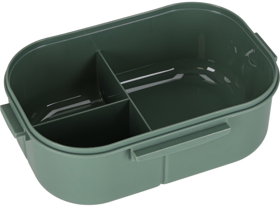 Obědový box s přihrádkami 1200 ml - zelený
