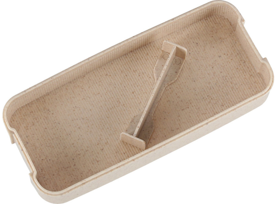 Svačinový box s přihrádkami 750 ml - béžový