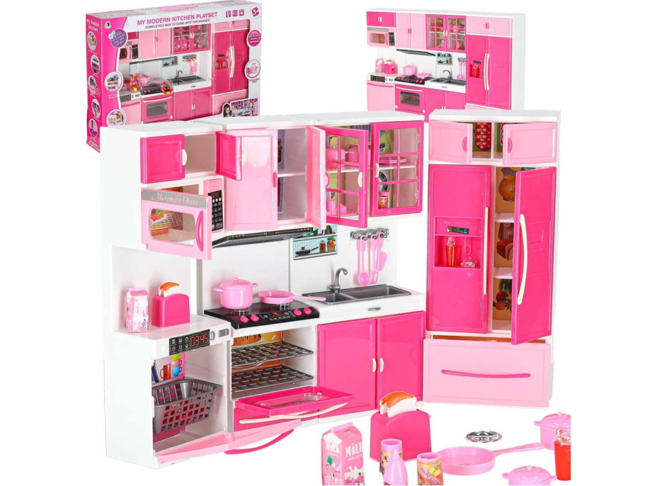 Nábytek pro panenky s osvětlením a zvuky - Kuchyňka