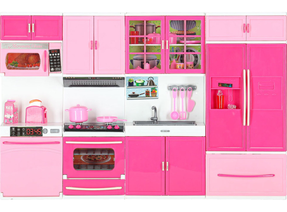 Nábytek pro panenky s osvětlením a zvuky - Kuchyňka