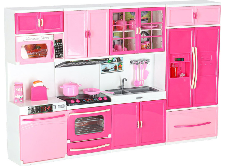 Nábytek pro panenky s osvětlením a zvuky - Kuchyňka