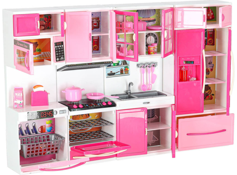 Nábytek pro panenky s osvětlením a zvuky - Kuchyňka