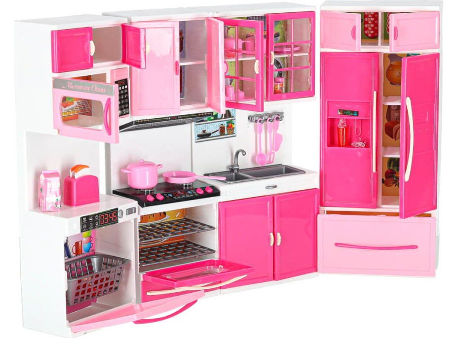 Nábytek pro panenky s osvětlením a zvuky - Kuchyňka