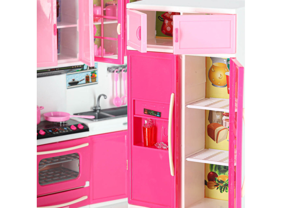 Nábytek pro panenky s osvětlením a zvuky - Kuchyňka