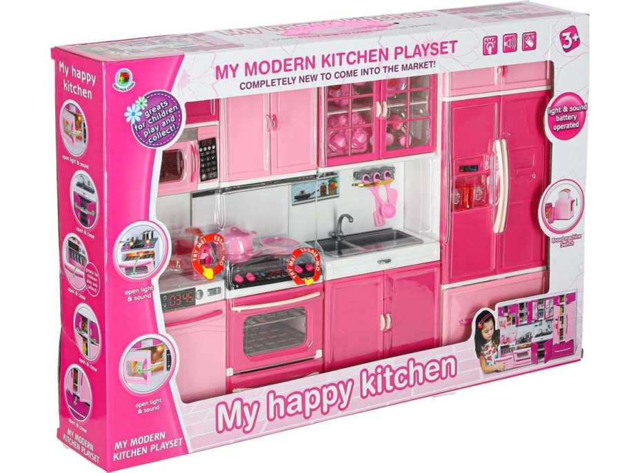 Nábytek pro panenky s osvětlením a zvuky - Kuchyňka