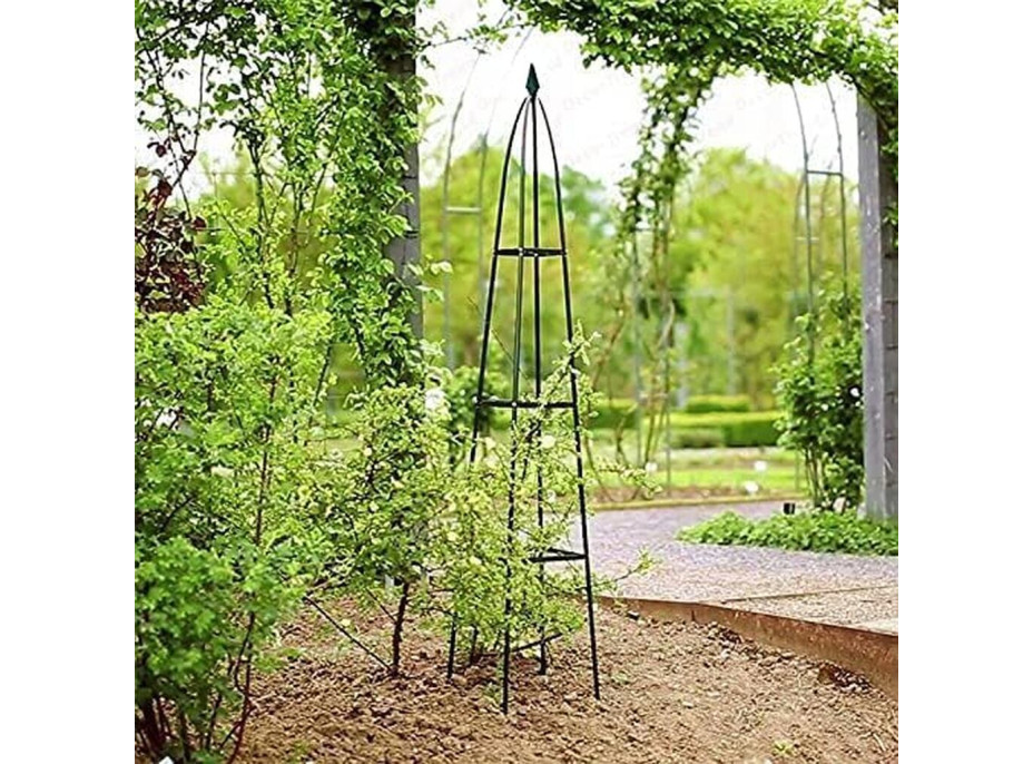 Zahradní kovová pergola LUARO 195 cm - pyramida