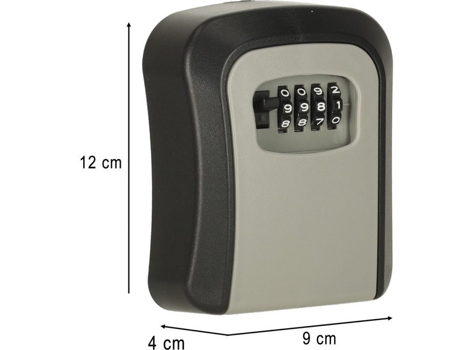 Nástěnná skříňka na klíče s kódem
