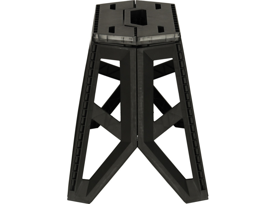 Skládací turistická stolička 39,5 cm - černá