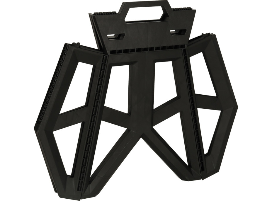 Skládací turistická stolička 39,5 cm - černá