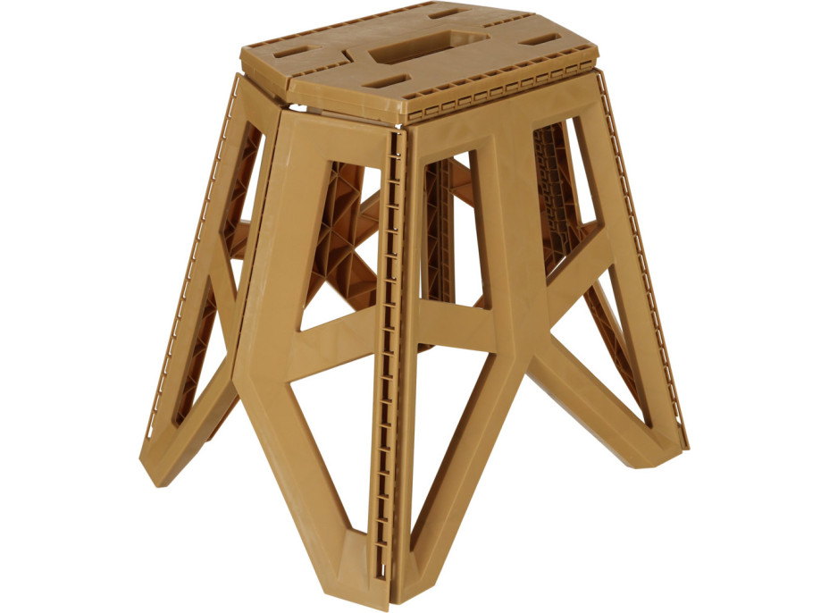 Skládací turistická stolička 39,5 cm - béžová