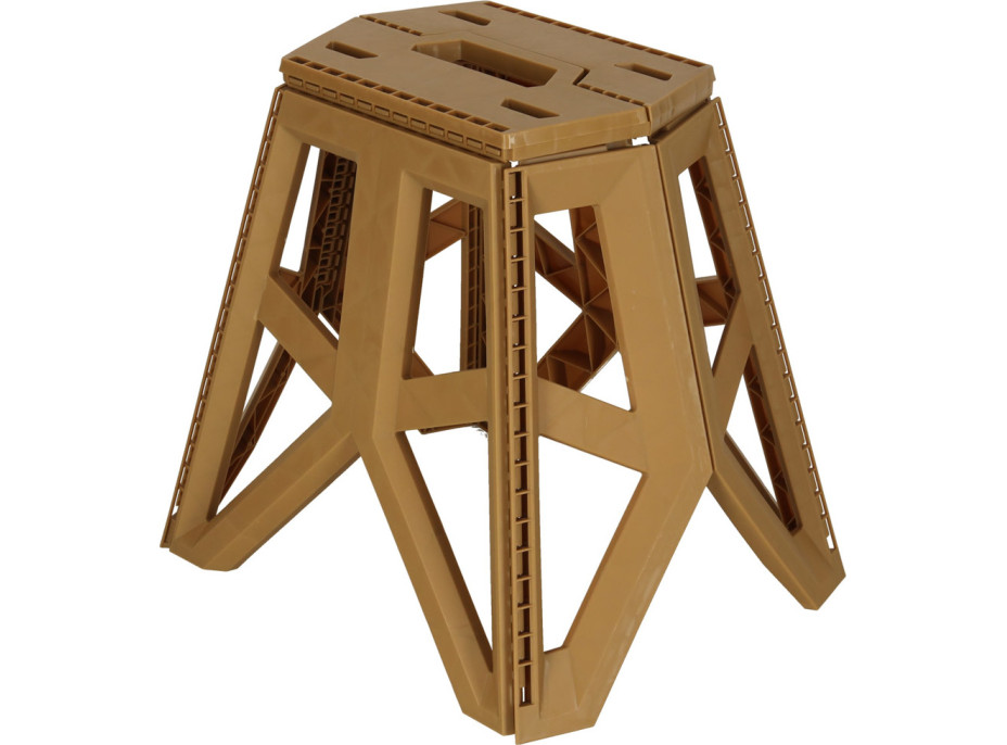 Skládací turistická stolička 39,5 cm - béžová