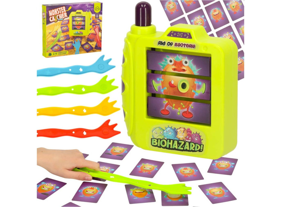 Kreativní stolní postřehová hra Chyťte příšerky