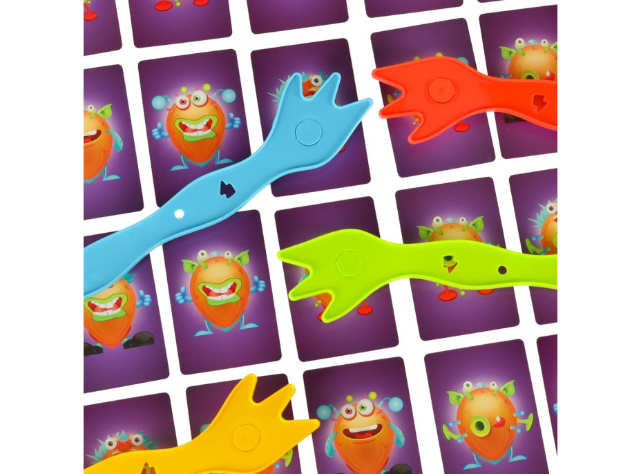 Kreativní stolní postřehová hra Chyťte příšerky