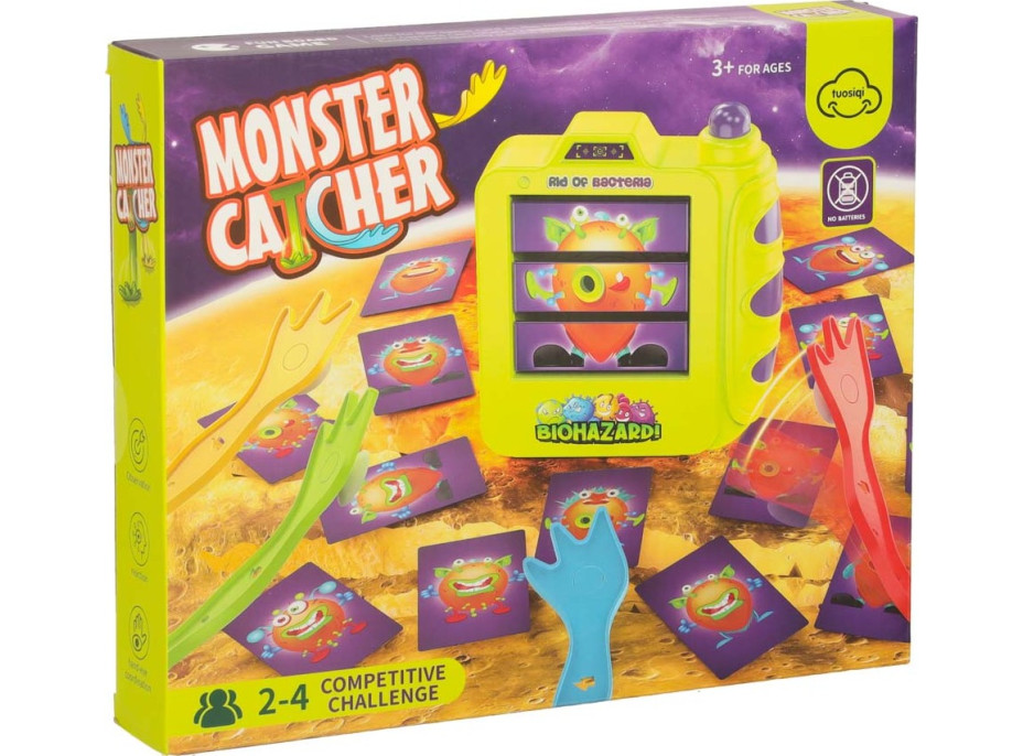 Kreativní stolní postřehová hra Chyťte příšerky