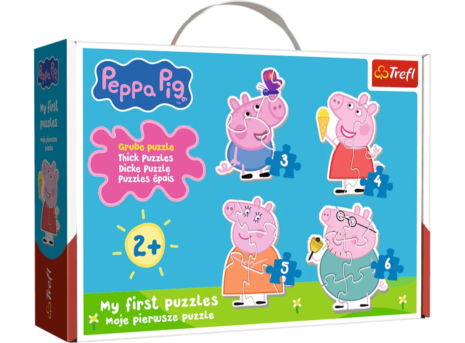TREFL Baby puzzle Prasátko Peppa 4v1 (3,4,5,6 dílků)