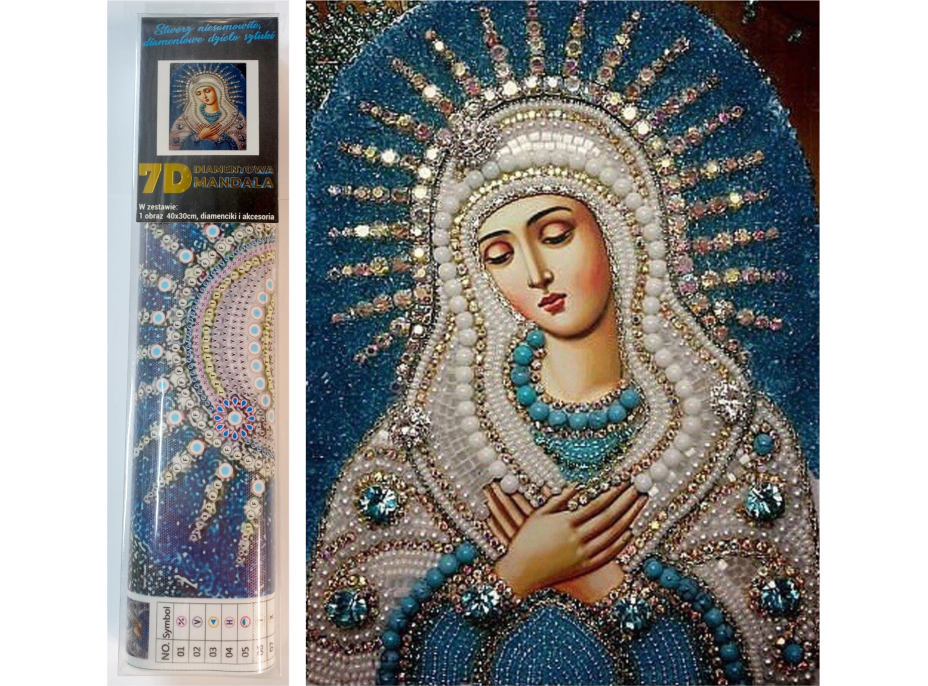 NORIMPEX Diamantové malování 7D Matka Boží 30x40cm