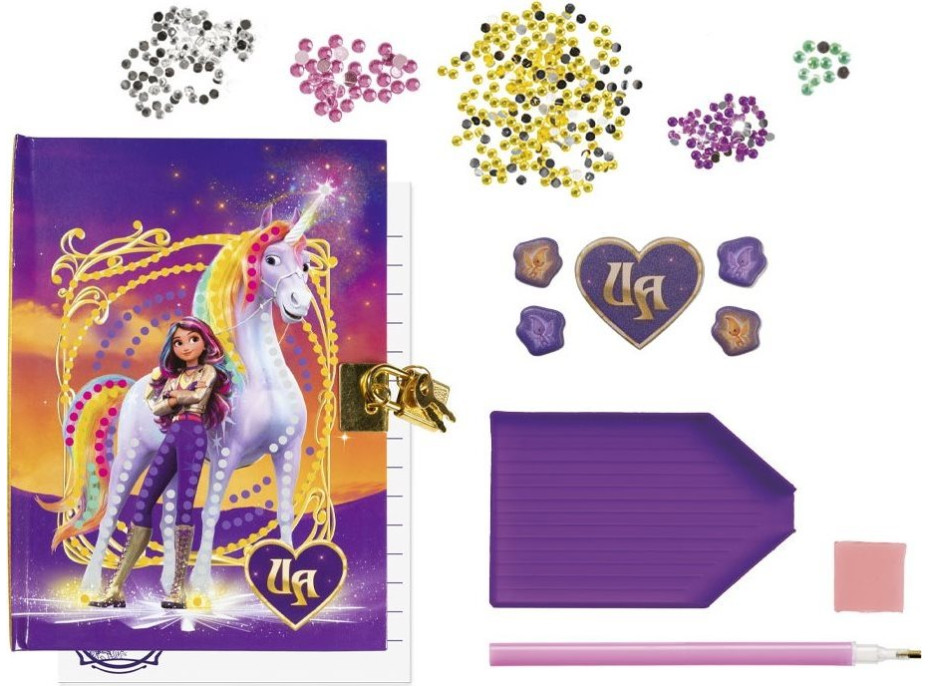 TOTUM Diamantové malování Blok A5 Jednorožčí akademie