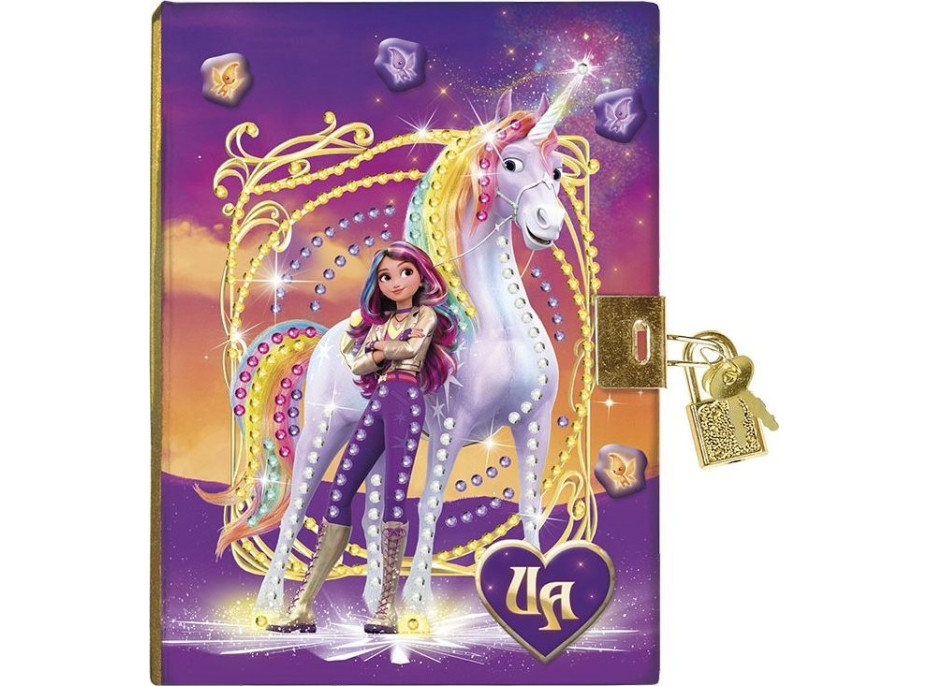 TOTUM Diamantové malování Blok A5 Jednorožčí akademie