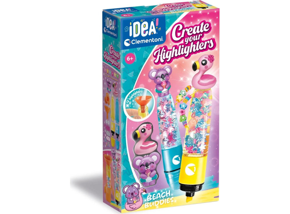 CLEMENTONI IDEA Kreativní sada pro výrobu zvýrazňovačů Friends