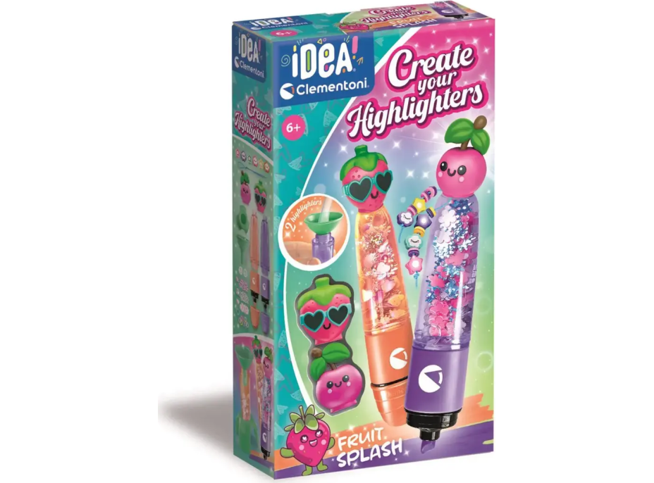 CLEMENTONI IDEA Kreativní sada pro výrobu zvýrazňovačů Fruit
