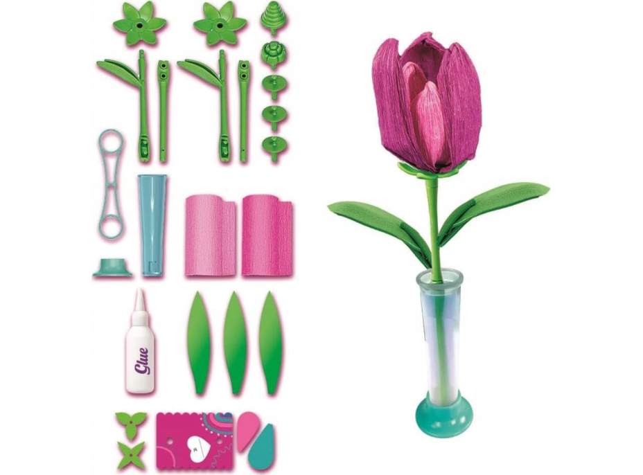 CLEMENTONI IDEA Květinová továrna: Tulipány