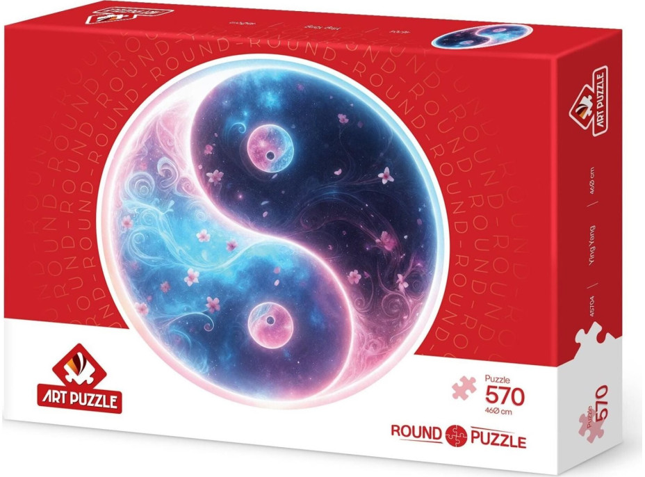 ART PUZZLE Kulaté puzzle Jing a jang 570 dílků