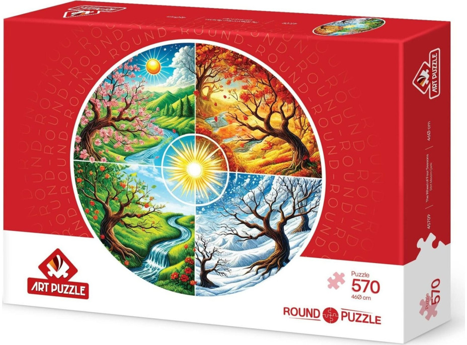 ART PUZZLE Kulaté puzzle Kolo čtyř ročních období 570 dílků