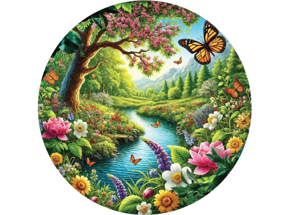 ART PUZZLE Kulaté puzzle Monarchova zahrada 570 dílků