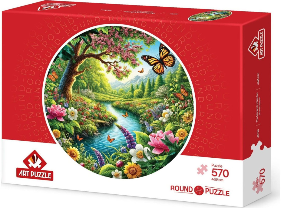 ART PUZZLE Kulaté puzzle Monarchova zahrada 570 dílků