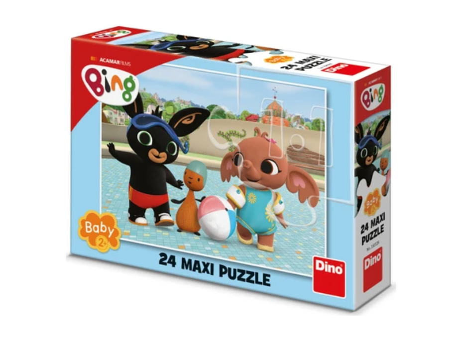 DINO Puzzle Bing u bazénu 24 dílků