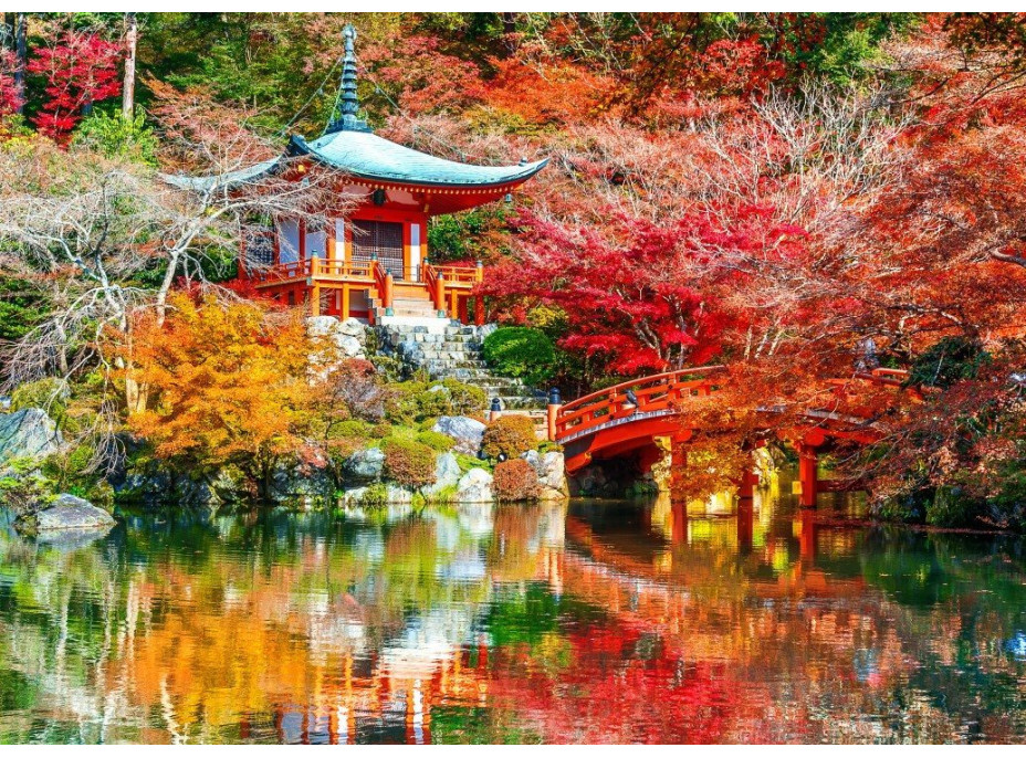 BLUEBIRD Puzzle Chrám Daigodži na podzim, Kjótó 500 dílků