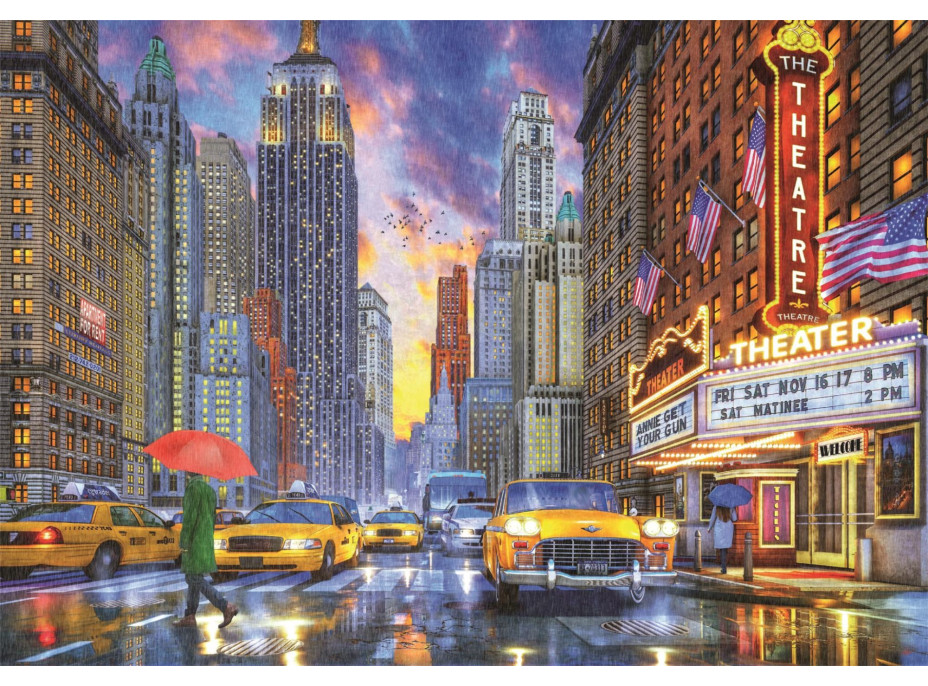 CLEMENTONI Puzzle Děštivý Manhattan 2000 dílků