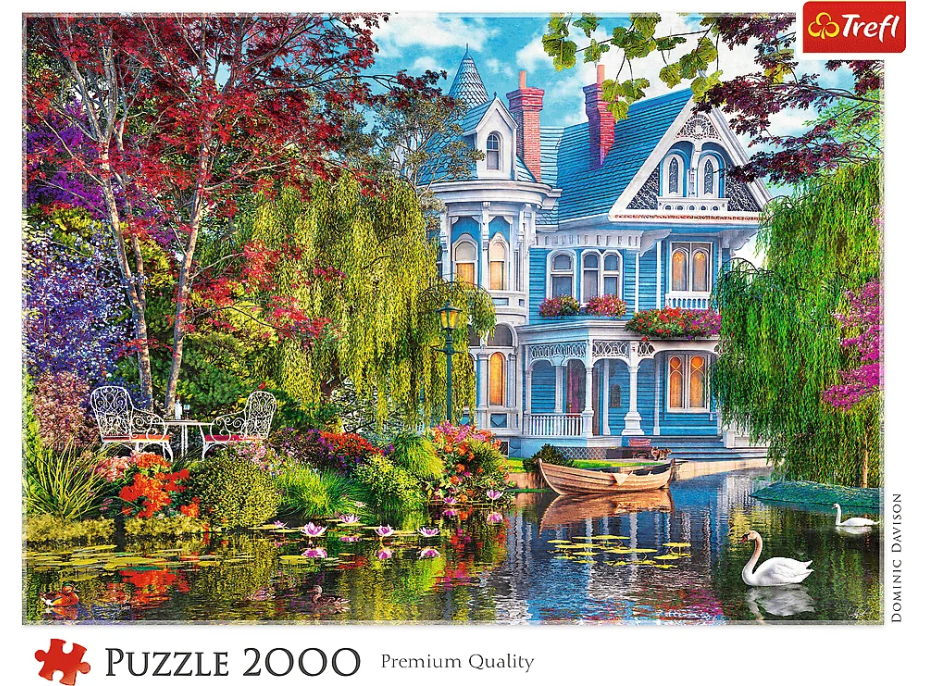 TREFL Puzzle Dům u jezera 2000 dílků