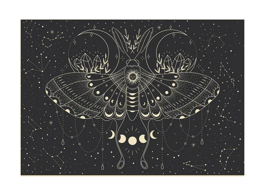 INTERDRUK Puzzle Galaxy: Měsíční motýl 500 dílků