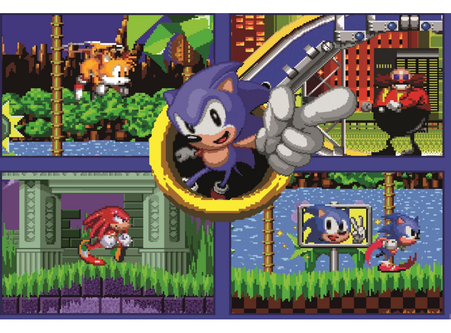 CLEMENTONI Puzzle Gaming Collection: Sonic II 500 dílků