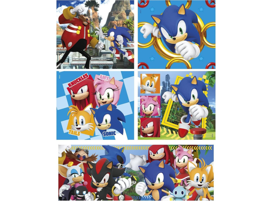 CLEMENTONI Puzzle Ježek Sonic 10v1