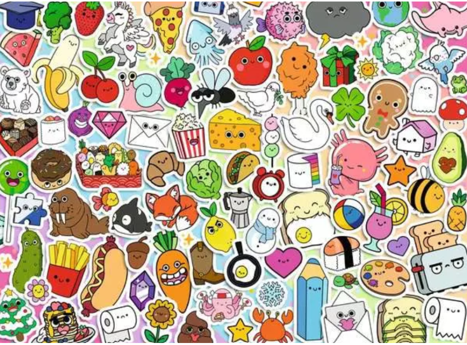 RAVENSBURGER Puzzle Koláž plná chaosu 500 dílků