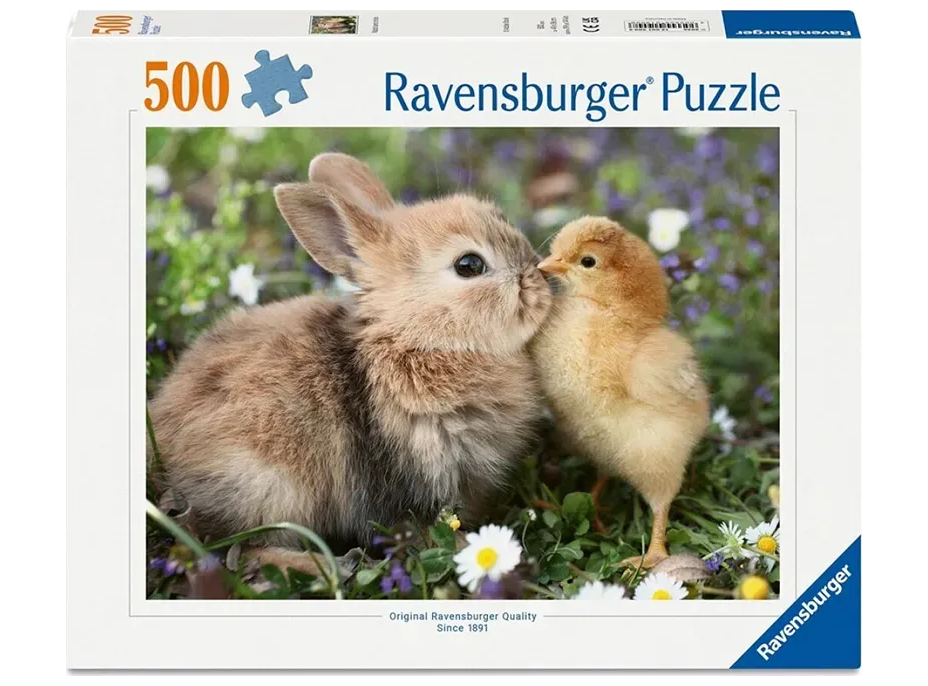 RAVENSBURGER Puzzle Králíček a kuřátko 500 dílků