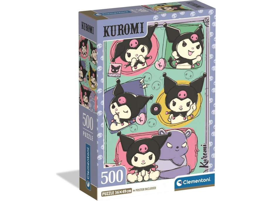 CLEMENTONI Puzzle Kuromi 500 dílků