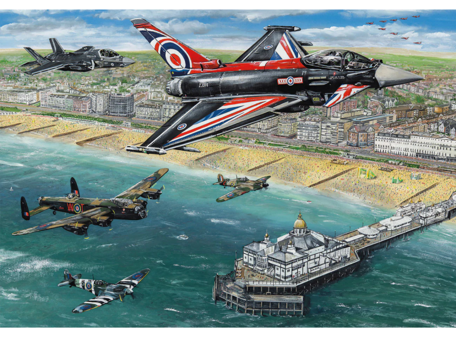 GIBSONS Puzzle Letecká show nad Eastbourne 500 dílků