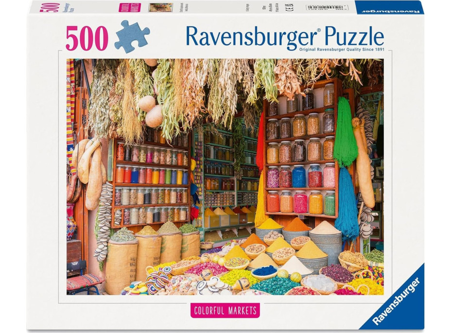 RAVENSBURGER Puzzle Marocké tržiště 500 dílků
