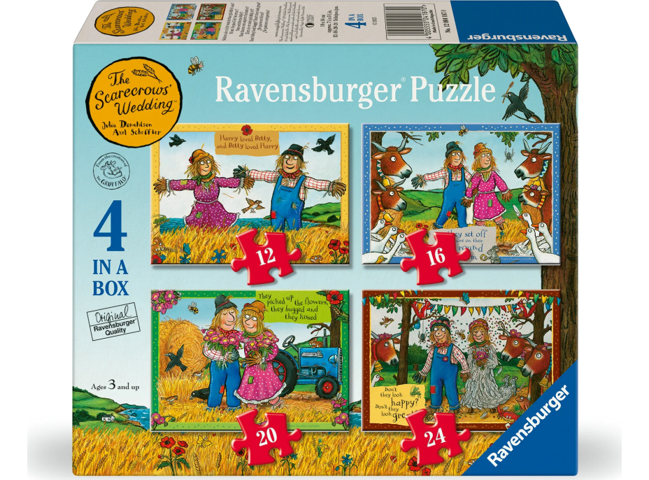 RAVENSBURGER Puzzle Marvel: Sídlo magického světla 4v1 (12,16,20,24 dílků)