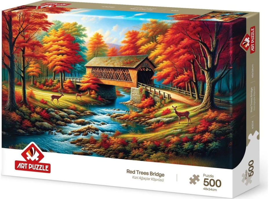 ART PUZZLE Puzzle Most lemovaný stromy 500 dílků