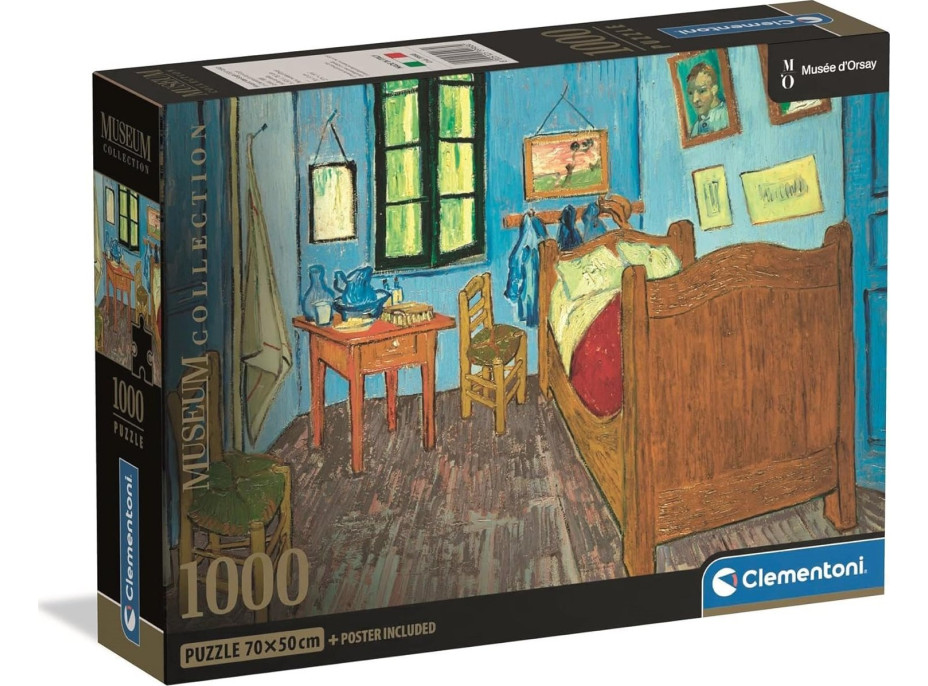 CLEMENTONI Puzzle Museum Collection: Ložnice v Arles 1000 dílků