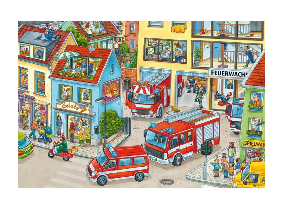 SCHMIDT Puzzle Hasiči 3x24 dílků