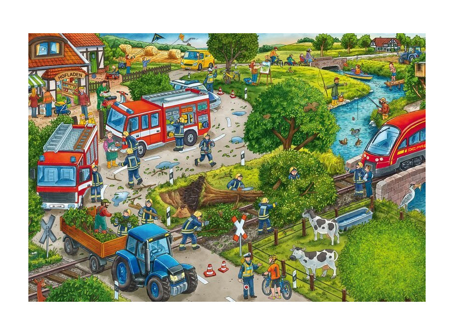 SCHMIDT Puzzle Hasiči 3x24 dílků